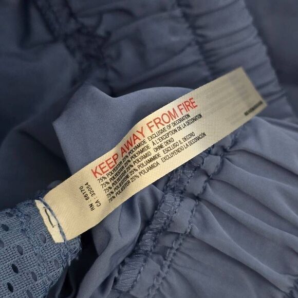 Free People FP Movement Stadium Cargo Pants Blue Wide Leg Elastic Waist NWT - Picture 7 of 7